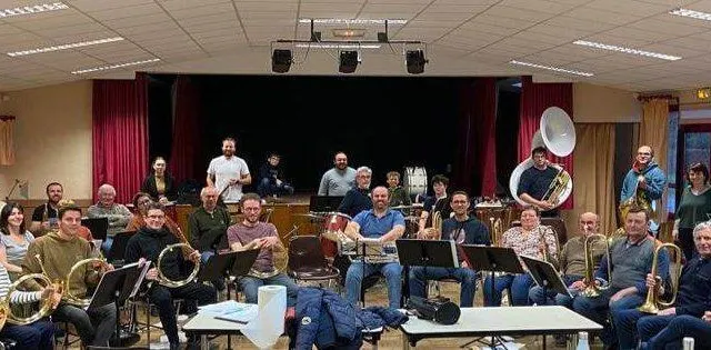 photo  les musiciens de la batterie fanfare.  &copy;  le maine libre 