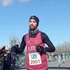 photo  mohamed ajdi vainqueur des 12 km de cerisé dimanche matin. 
