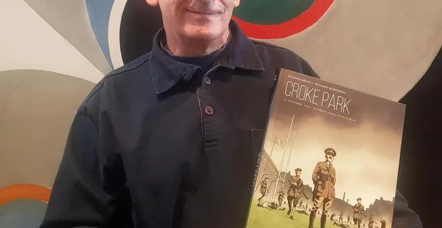 photo  sylvain gâche a connu un succès populaire avec croke park, sa première bande dessinée historique.  &copy;  esmeralda pardoen 