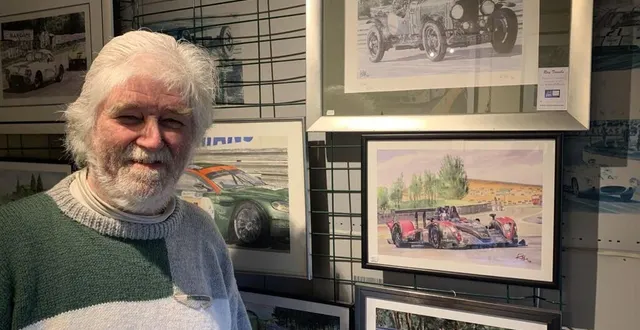 photo  ray toombs a longtemps peint pour les 24 heures du mans, en sarthe.  &copy;  ouest-france 