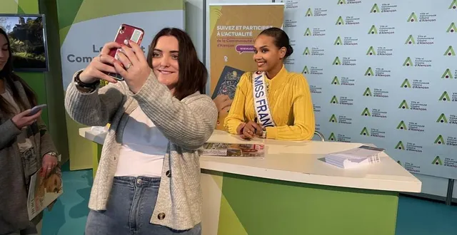 photo  miss france 2023 a animé la dernière journée de la foire expo d’alençon.  &copy;  ouest-france 
