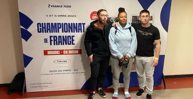 photo  sweety essiemi-okalé avec thomas broussard (à droite) et florian perdereau.  &copy;  ouest-france 