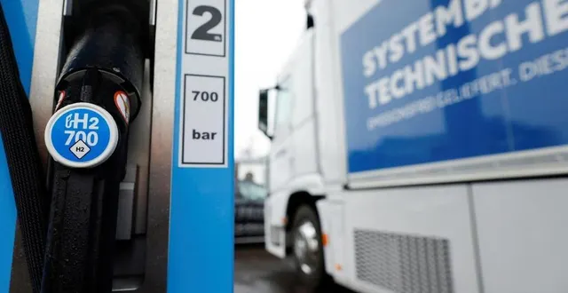 photo  une station hydrogène pour camions et bus à berlin. photo d’illustration.  &copy;  michele tantussi / reuters 