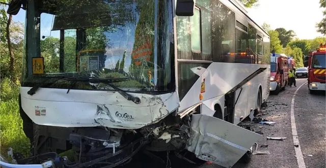 photo  le 12 mai 2022, un accident entre une voiture et un car scolaire avait eu lieu à giel-courteilles. l’automobiliste a été condamné.  &copy;  archives ouest-france 