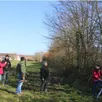 photo  devant le public, deux chargées de mission à la chambre d’agriculture, claire lemarié et pauline gautier (sur l’échelle), ont effectué une démonstration de taille d’arbre pour la création d’un arbre têtard. 