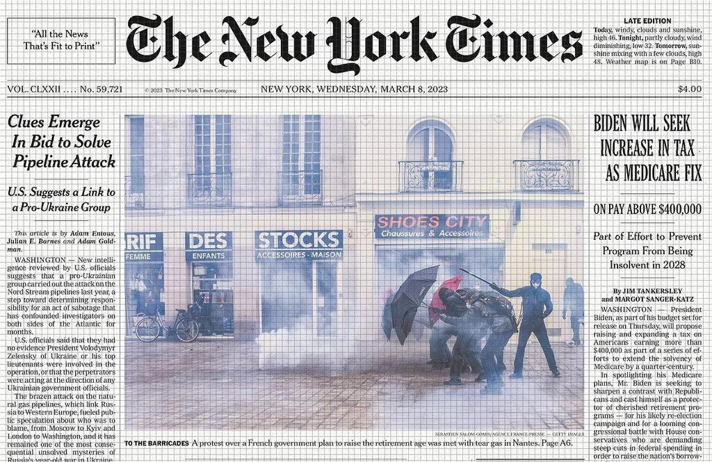 Nantes à La Une Du New York Times Pour Illustrer Les Manifestations ...