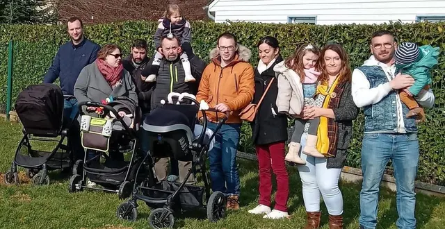 photo  quatre familles sur les sept invitées étaient présentes.  &copy;  le maine libre 