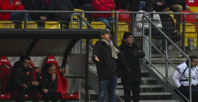 photo  réginald ray, coach du mans fc, lors du match nul face à bastia-borgo vendredi 3 mars 2023.  &copy;  archives le maine libre – denis lambert 