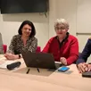 photo  de gauche à droite : antoine guitton, chargé de mission émergences, katia hardouin, vice-présidente économie, marie-françoise daveau, du service emploi, sylvestre baptista, du service économie habitat. 