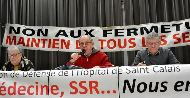 photo  gérard baudry au centre, président de l’association de défense a fait état des différentes actions menées en 2022 afin de préserver l’ensemble des services du centre hospitalier  &copy;  ouest-france 