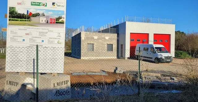 photo  les pompiers pourront investir la nouvelle caserne de challes à partir de mai 2023.  &copy;  mairie de challes 