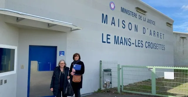 photo  la bâtonnière d’alençon et sa consœur du mans ont effectué, mercredi 15 mars 2023, une visite surprise de la maison d’arrêt des croisettes. elles dénoncent la surpopulation carcérale qui y règne.  &copy;  dr 