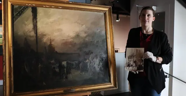 photo  l’esquisse d’andré mare reçue par le musée d’argentan (orne) sera présentée aux visiteurs jusqu’au 30 avril 2023.  &copy;  ouest-france 