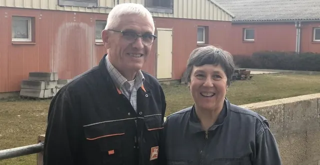 photo  jean-luc et lucie chéreau ont été choisis pour représenter la filière porcine lors de la sixième édition du printemps des rillettes, qui a lieu du samedi 18 au dimanche 26 mars 2023.  &copy;  ouest-france 