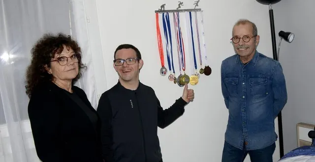 photo  jason david, multimédaillé de cross en sport adapté, a suivi les pas de ses parents, anciens coureurs.  &copy;  ouest-france 
