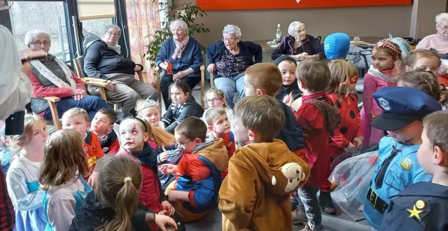 photo  une rencontre intergénérationnelle qui fait du bien à tous.  &copy;  ouest-france 