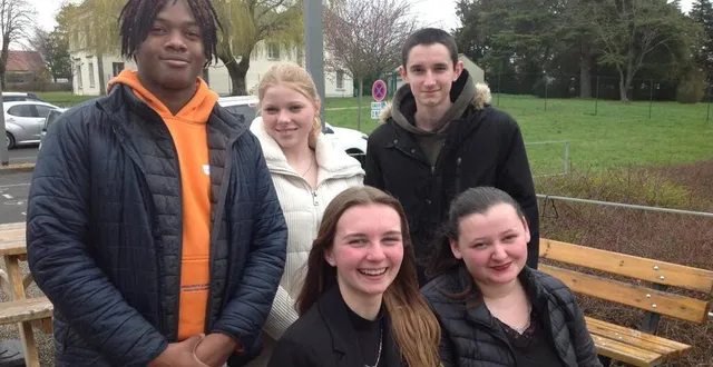 photo  gabin, lisa, wilona, nathan et lisa, tous du sud sarthe, se sont engagés à fond dans le projet (manquent clarisse et alexia).  &copy;  le maine libre 