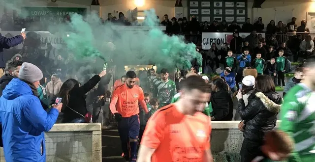 photo  les léopards de saint-georges-des-groseillers ont remporté une couverture médiatique en « mode ligue des champions » par le magazine so foot, pour leur match face à argentan 2, ce samedi 25 mars 2023.  &copy;  ouest-france 