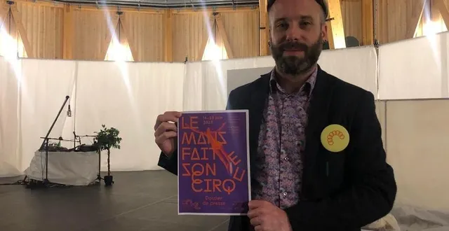 photo  richard fournier a dévoilé les contours de la 22e édition de le mans fait son cirque.  &copy;  archives le maine libre 