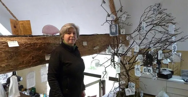 photo  evy cohen, l’une des sept artistes ouvrant son atelier pour les jema, à la perrière, du lundi 27 mars au dimanche 2 avril 2023.  &copy;  archives ouest-france 