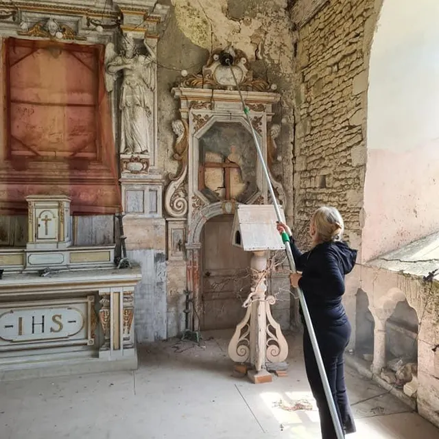 photo à occagnes, des bénévoles s’investissent depuis deux décennies pour essayer de sauver l’église de cuy.  ©  dr
