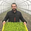 photo  brice massé vendra ses premiers légumes en mai 2023, cultivés à luché-pringé. 