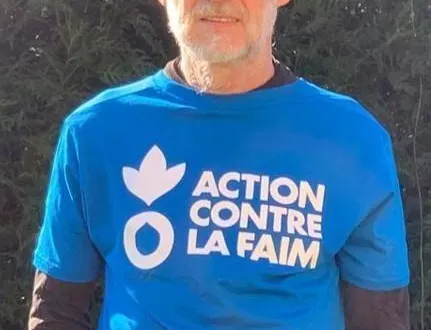 photo  thierry janvier courra le marathon de paris, dimanche, au profit de l’ong action contre la faim.  &copy;  ouest-france 