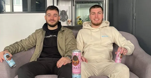 photo  kévin ledon et stan laurent ont lancé une marque de boisson énergisante : ragnarök energy drink.  &copy;  le maine libre 