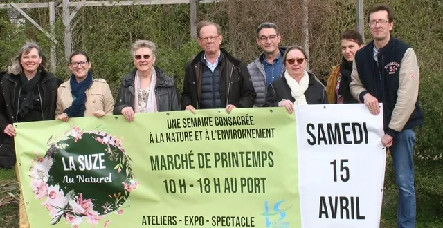 photo  autour d’emanuel d’aillières maire de la suze, caroline roton-vivier élue, et jean-pierre sayard responsable des espaces verts, « la suze au naturel » propose un programme d’une semaine des plus attractives.  &copy;  le maine libre 