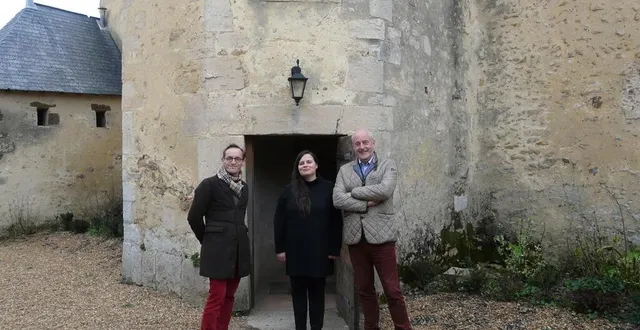 photo  guillaume renon (président de l’association festival de vivoin), alice orange (directrice du festival) et jean-louis durand (président fondateur de l’association culture au château).  &copy;  ml 