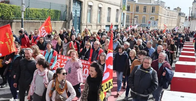 photo  jeudi 6 avril 2023, une nouvelle manifestation est organisée au mans (sarthe), à l’appel de l’intersyndicale, contre la réforme des retraites.  &copy;  ouest-france 