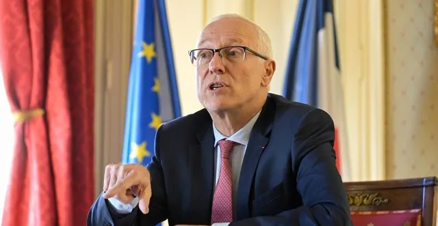 photo  angers, le 3 avril 2023. « les forces de police sont là pour garantir un droit fondamental, celui de manifester. il ne faut pas confondre les agresseurs et les agressés », estime le préfet de maine-et-loire.  &copy;  josselin clair 