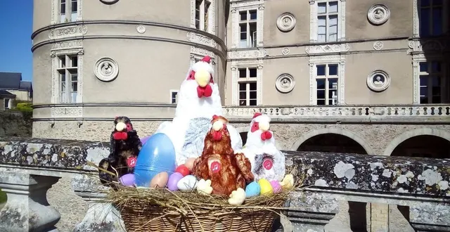 photo  au château du lude comme ailleurs, le week-end de pâques promet de belles chasses aux œufs pour les enfants.  &copy;  château du lude 