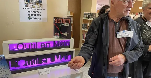 photo  pascal runget a présenté le travail de cinq enfants aidés de peintres, de menuisiers et d’un électricien.  &copy;  le maine libre 