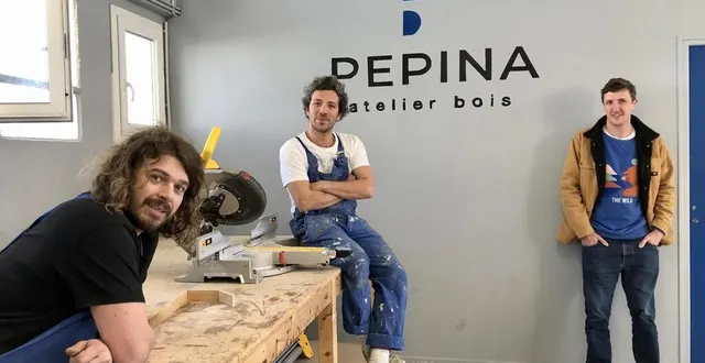 photo  angers, mardi 4 avril 2023. victor bureau, emmanuel berson et antoine michel sont à l’origine du projet pépina.  &copy;  co – chloé bossard 