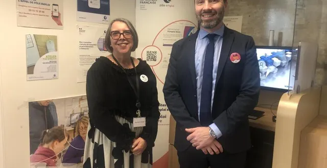 photo  nelly bertonnier, directrice de l’agence pôle emploi le mans gare et philippe voisinne, responsable du service de la direction territoriale sarthe/mayenne présentent et commentent les résultats de l’étude annuelle sur les besoins de main-d’œuvre.  &copy;  le maine libre 