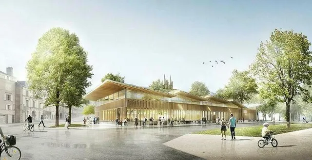 photo  les halles gourmandes biltoki ouvriront leurs portes le 16 juin 2023, à angers.  &copy;  archives sabh 