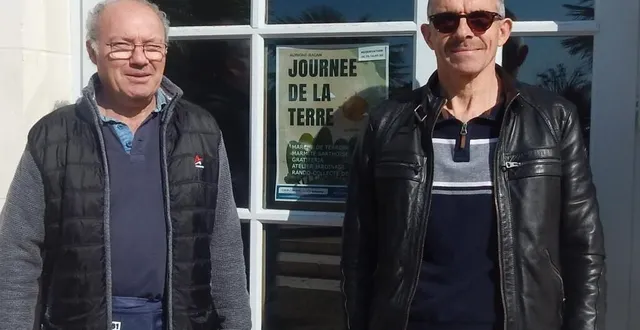 photo  michel dian et daniel cartereau, bénévole.  &copy;  le maine libre 