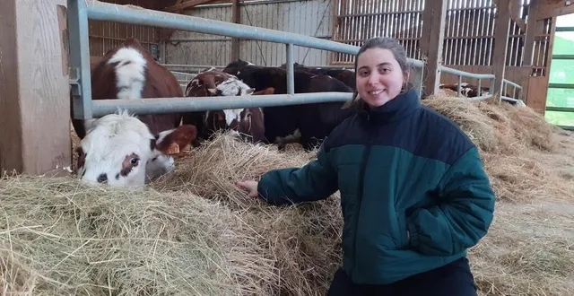 photo  gabrielle lambert vient d’acheter presque 30 hectares pour compléter l’exploitation créée par ses grands-parents.  &copy;  le maine libre 