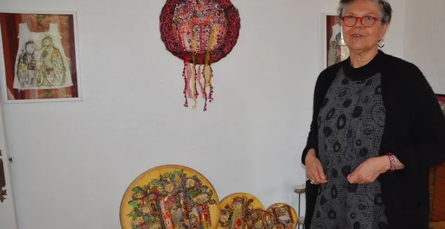 photo  catherine vigier participe à la 3e édition des chemins des ateliers du perche.  &copy;  ouest-france 