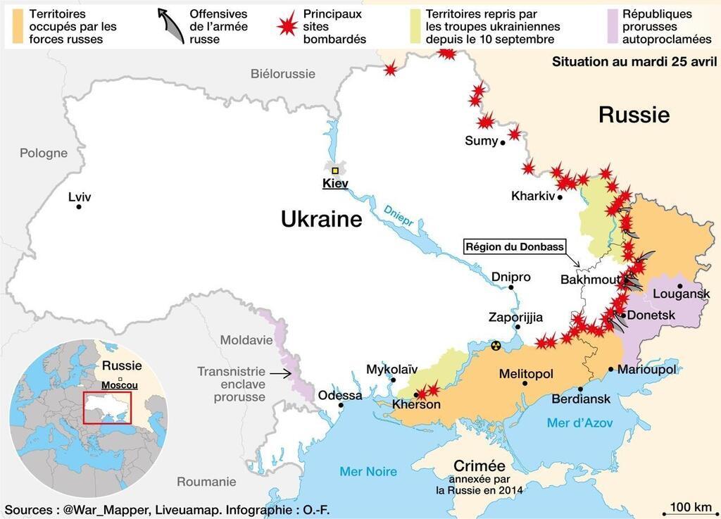 Carte Guerre En Ukraine Kiev Juge Moscou Hypocrite Lonu Aide De Lue Le Point Du Jour