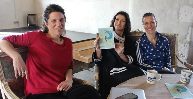 photo  gaëlle guéranger, shelly de vito et florence loison.  &copy;  le maine libre 