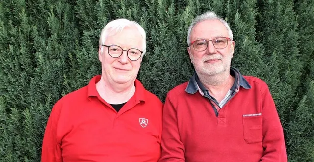 photo  le vice-président bruno sauvage (à gauche) et le président philippe péan.  &copy;  le maine libre 