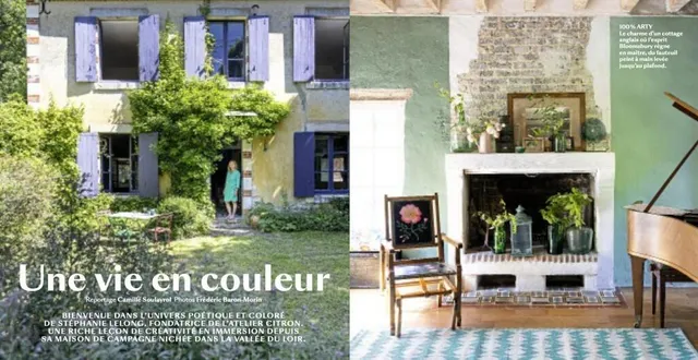 photo  le mag consacre six pages à stéphanie lelong  &copy;  f. baron-morin / marie-claire idées 