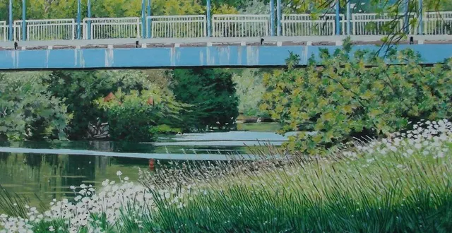 photo  dans ses tableaux, jean-pierre champdavoine observe minutieusement des paysages quotidiens.  &copy;  jean-pierre champdavoine 