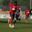 photo  cyrille koudougnon, quadruple buteur ce samedi.  