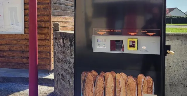 photo  un nouveau distributeur de pain.  &copy;  le maine libre 