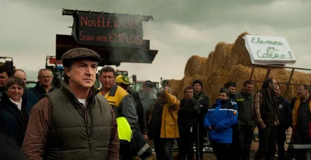 photo  le monde paysan en colère illustré par françois cluzet et des acteurs locaux.  &copy;  séverine brigeot, les films des tournelles 
