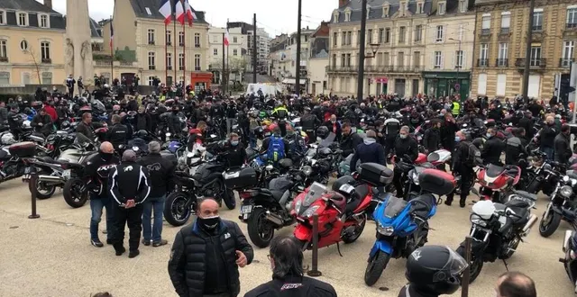 photo  les organisateurs du grand prix de france moto invitent les motards à participer à une parade, qui se déroulera mercredi 10 mai 2023, au mans (sarthe).  &copy;  archives ouest-france 