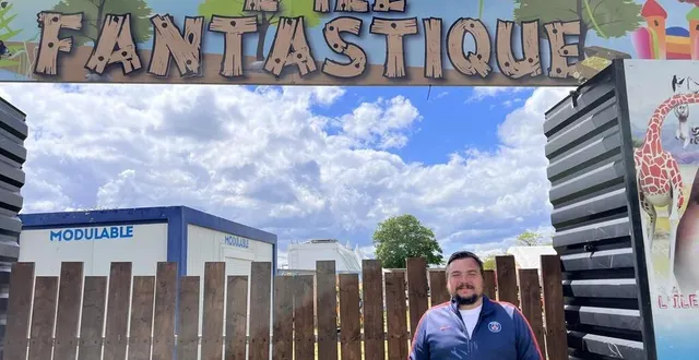 photo  kevin mesme, propriétaire de l’île fantastique avec ses structures gonflables installées à la flèche, du 6 mai au 10 septembre.  &copy;  ouest-france 